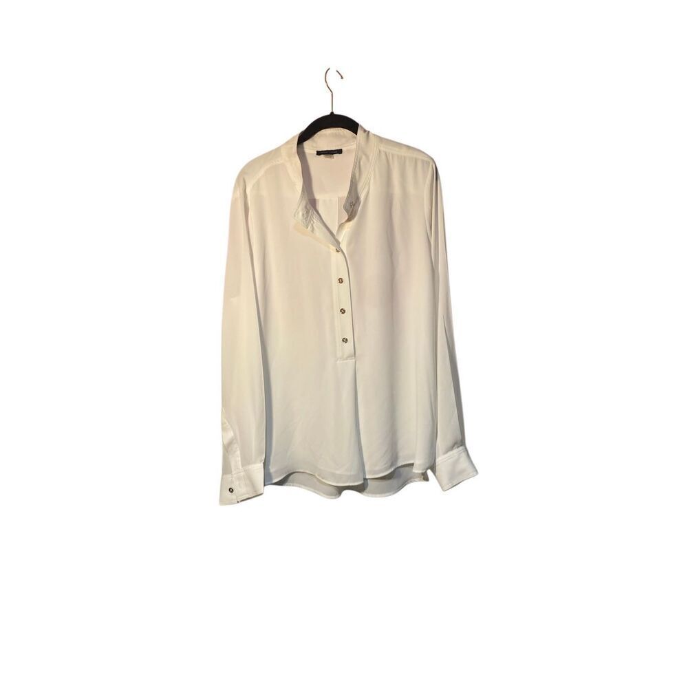 Tommy Hilfiger women’s white long sleeve blouse size XL